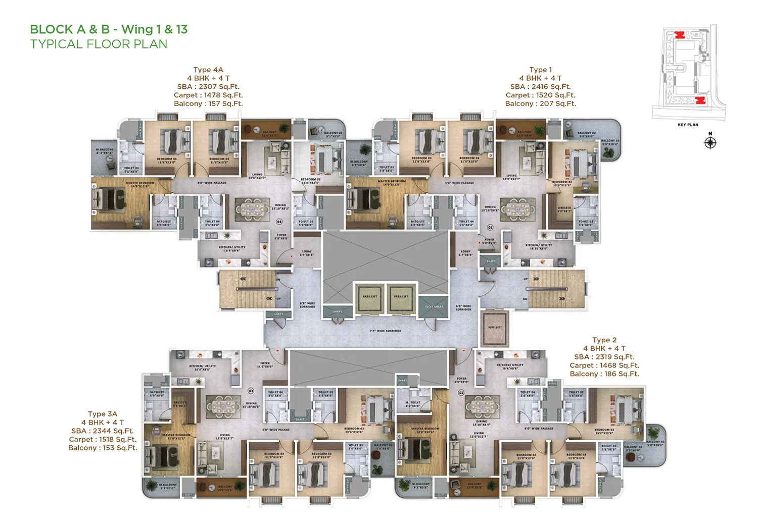 Sattva Vasanta Skye Floor Plan